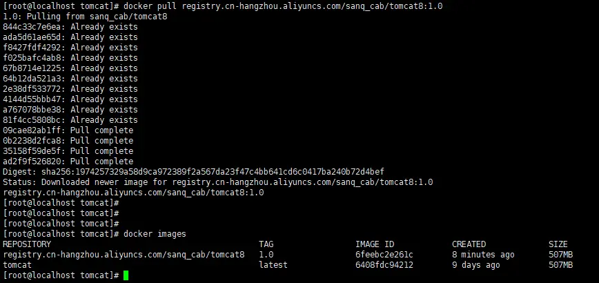 下载私有库镜像