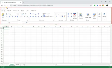 SpreadJS高度类似Excel的在线表格编辑器界面