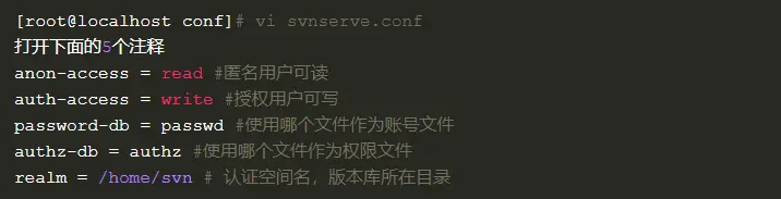 配置svnserve.conf