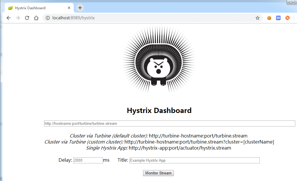微信公众号：bugstack虫洞栈 | hystrix-dashboard 监控入口