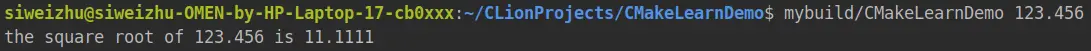 运行CMakeLearnDemo