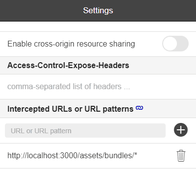 Allow-Control-Allow-Origin: * 插件配置
