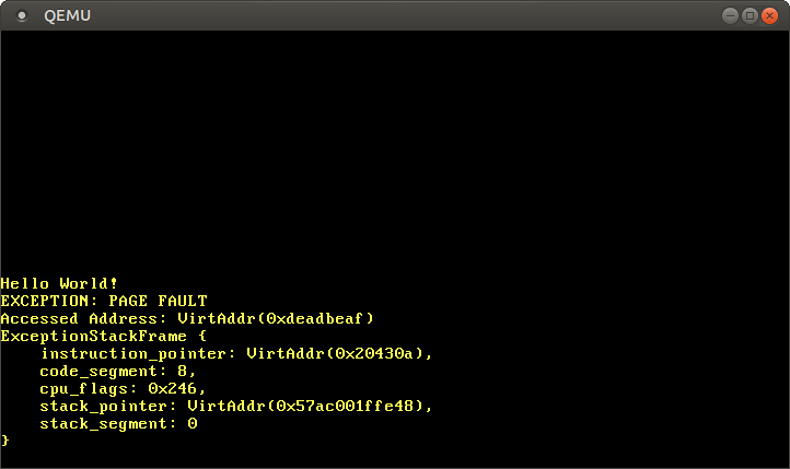 qemu-page-fault