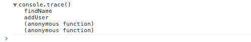 Using console.trace() to print a stack trace.
