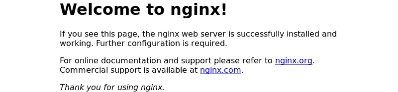 Welcome to Nginx