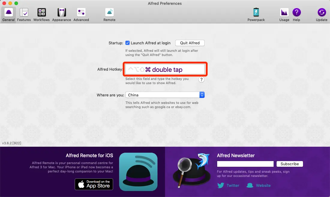 设置启动快捷键