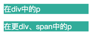 后代选择器