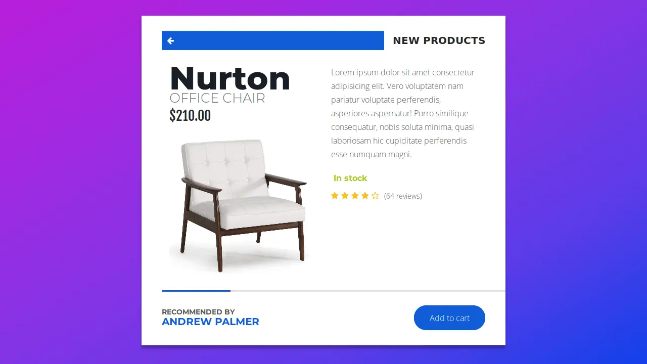 Demo image: Product card