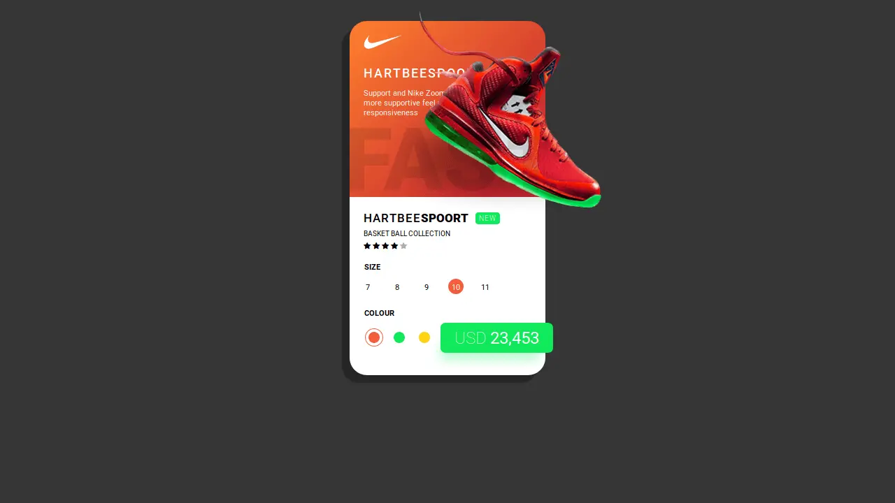 Demo image: CSS Product Card