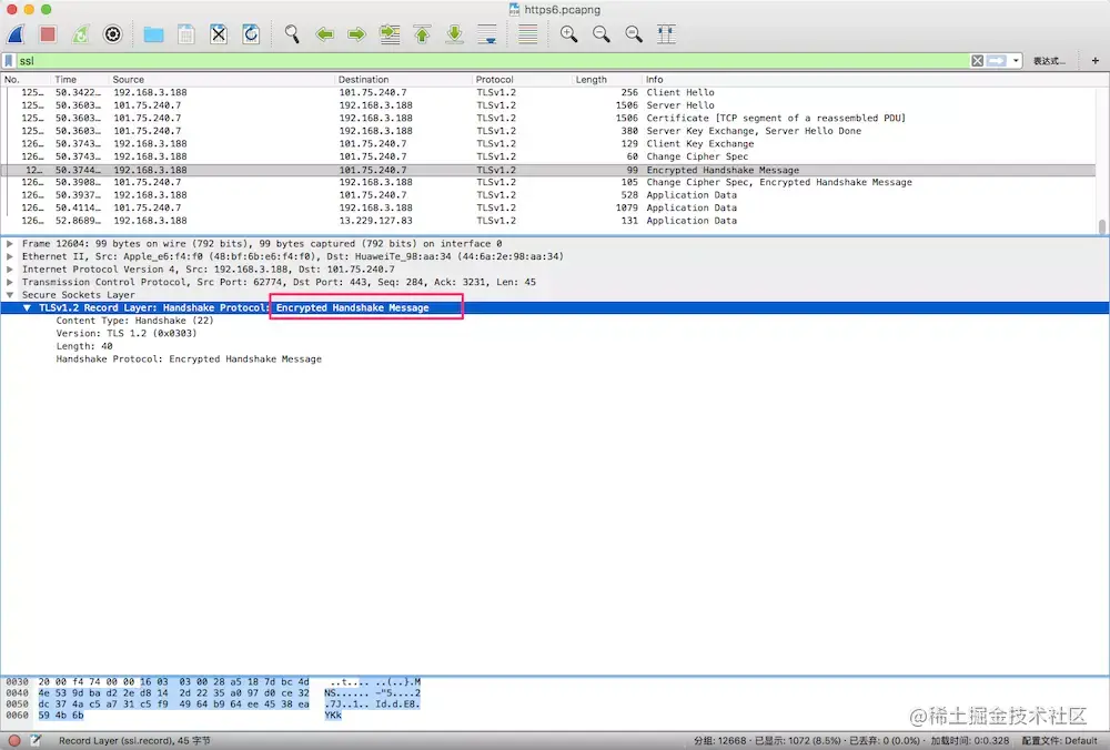Encrypted Handshake Message(C-S)