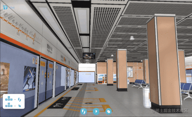 基于 HTML5 WebGL 的地铁站 3D 可视化系统