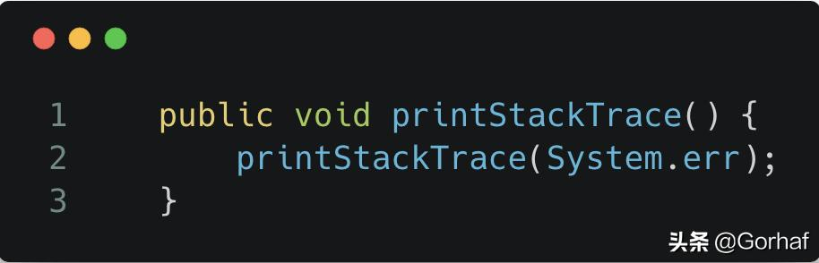 “全栈2019”Java异常第十三章：访问异常堆栈跟踪信息