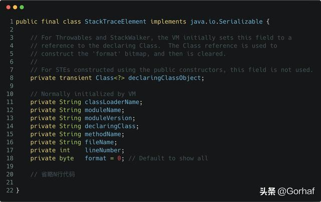“全栈2019”Java异常第十三章：访问异常堆栈跟踪信息