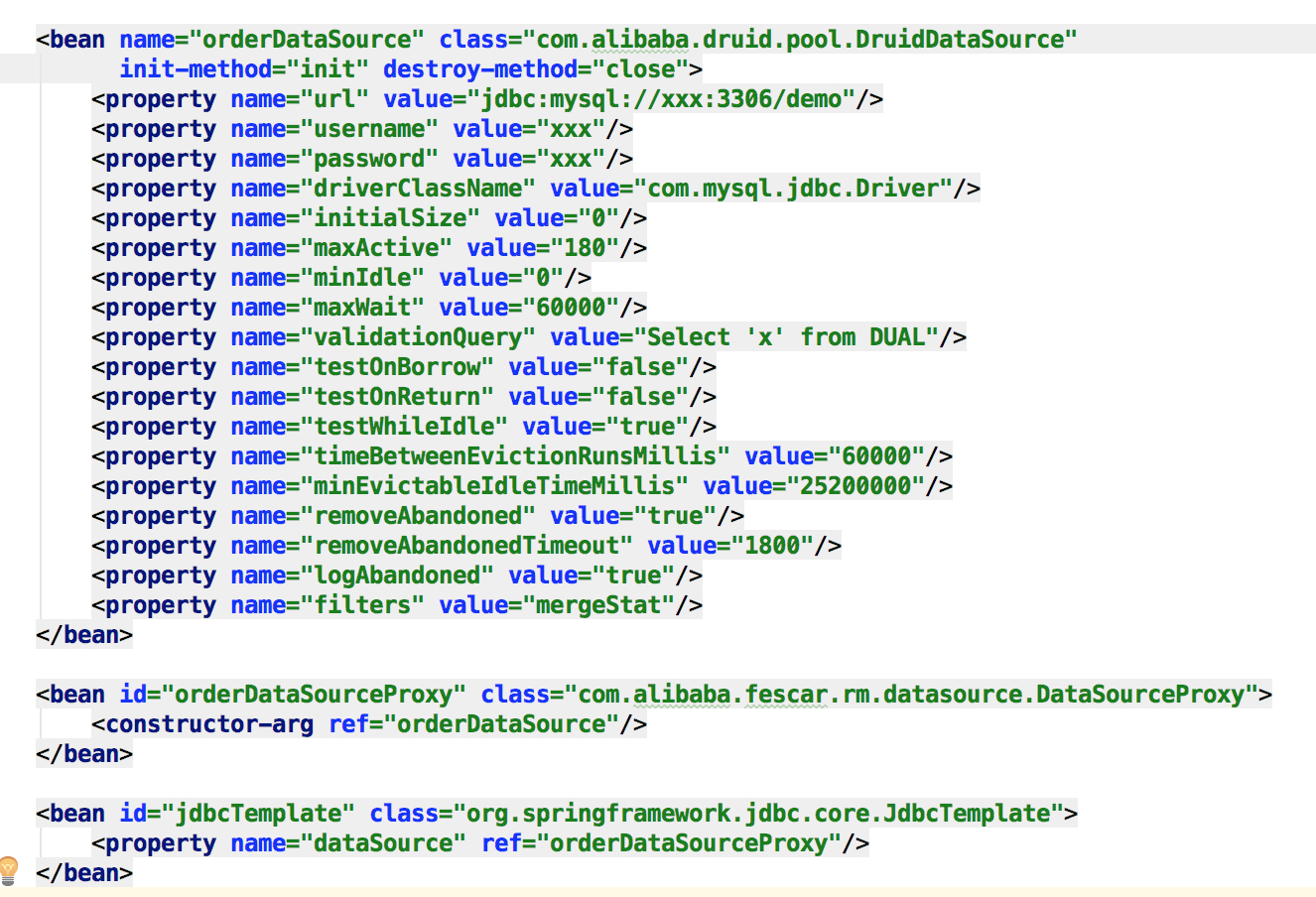 参考源码示例模块-dubbo-order-service.xml 参考源码示例模块-dubbo-order-service.xml