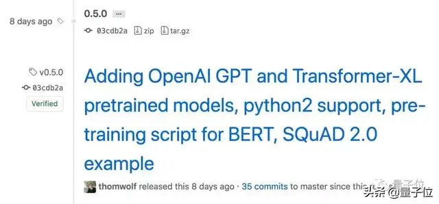 编故事的OpenAI模型，已加入PyTorch BERT豪华阵容|GitHub 3600星