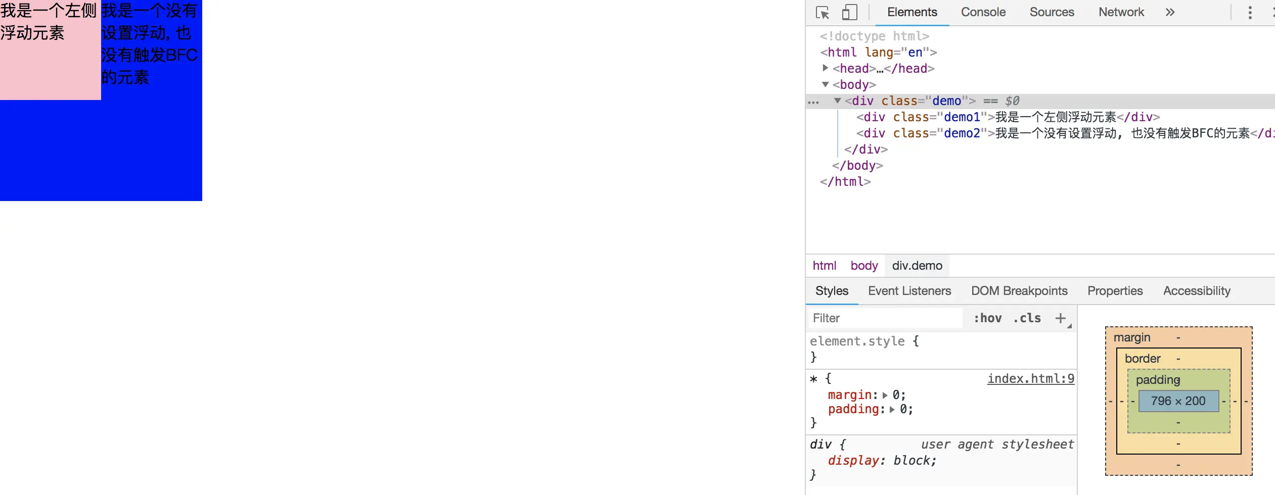 元素被浮动元素覆盖