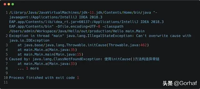 “全栈2019”Java异常第十六章：Throwable详解