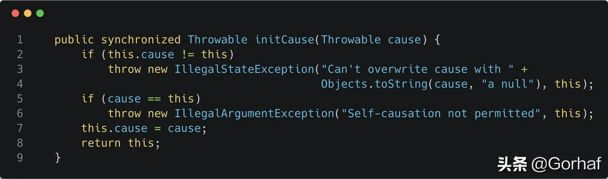 “全栈2019”Java异常第十六章：Throwable详解