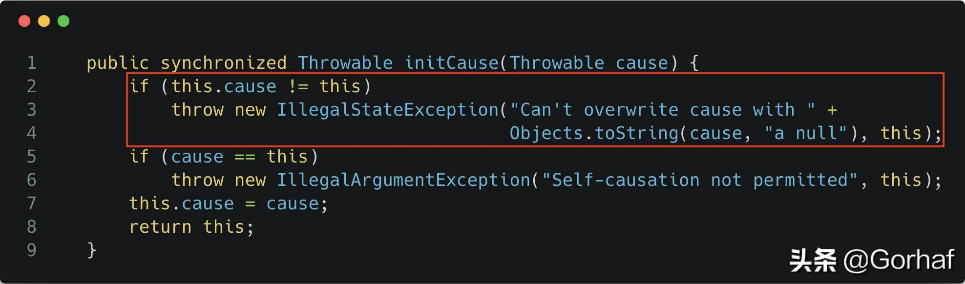 “全栈2019”Java异常第十六章：Throwable详解