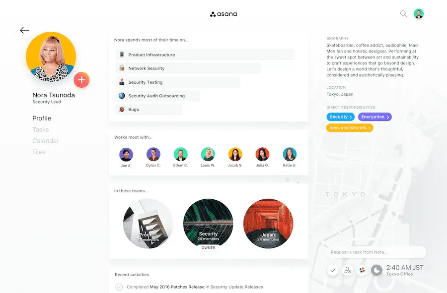 团队个人资料介绍页