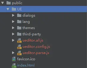 解压后的Ueditor存放目录
