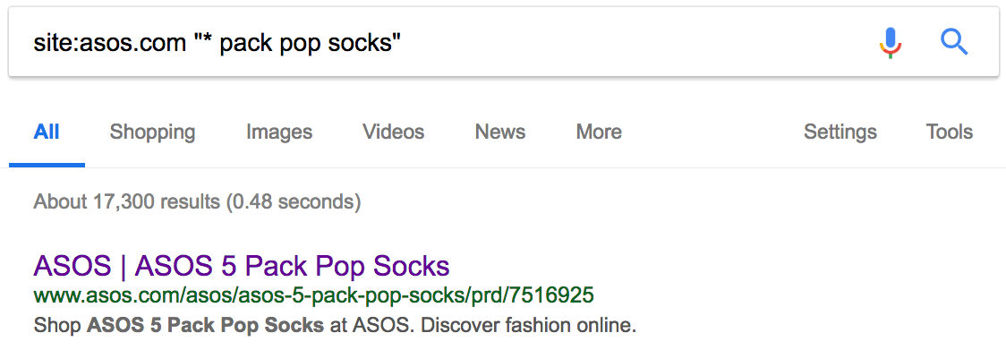 asos 袜子数量不同时的重复