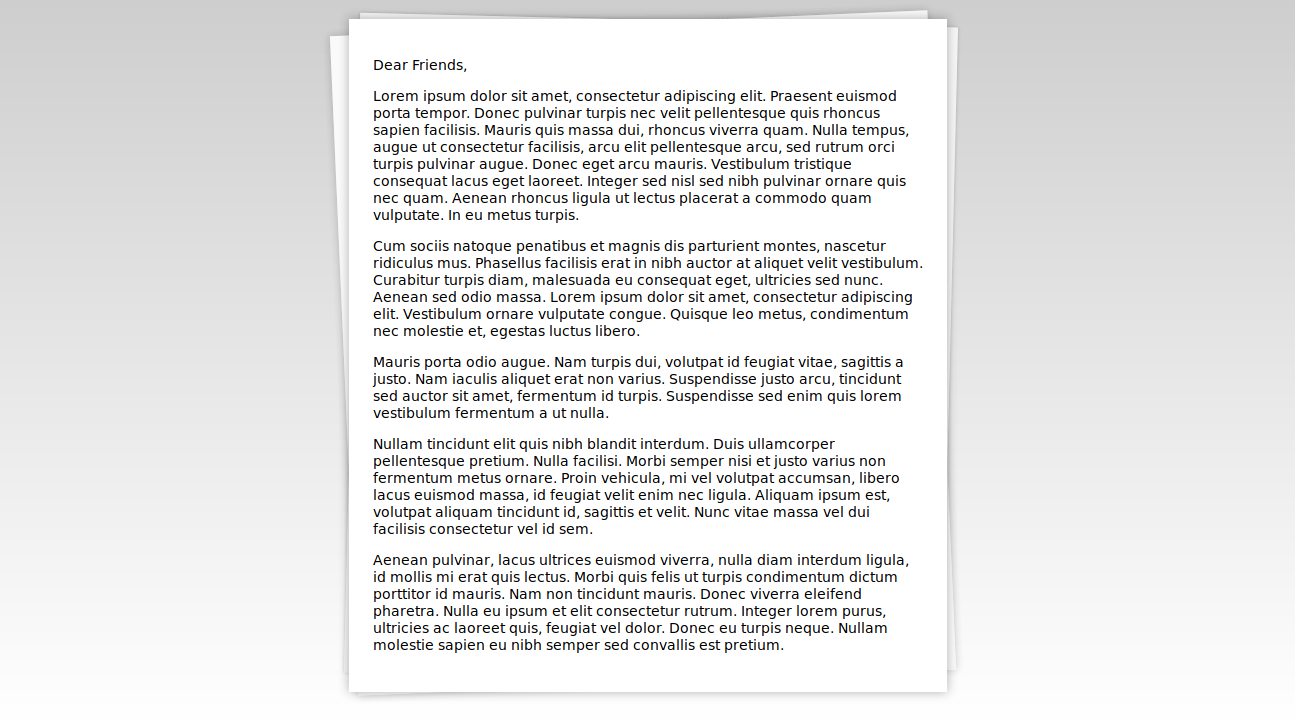 Demo image: CSS Stacked Paper Effect