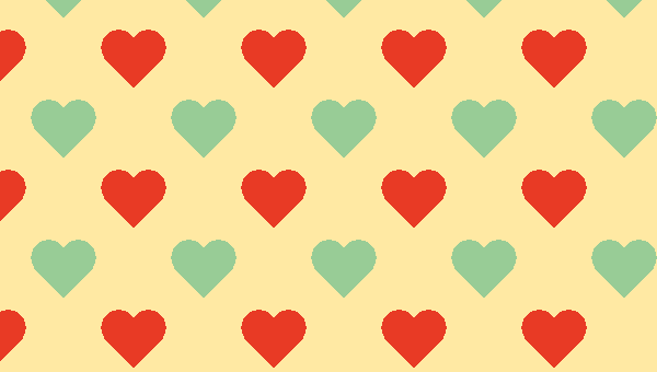Demo Image: Hearts Pattern
