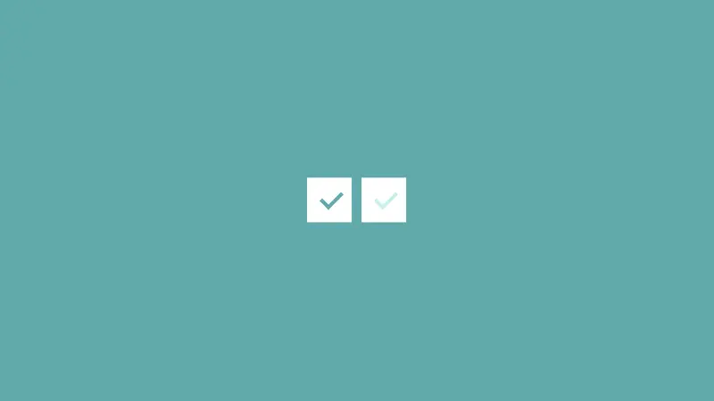 Demo Image: CSS-Only Animated Checkbox