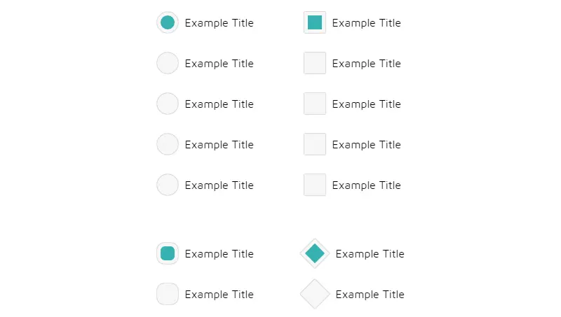 Demo Image: Radio and Checkbox Styles