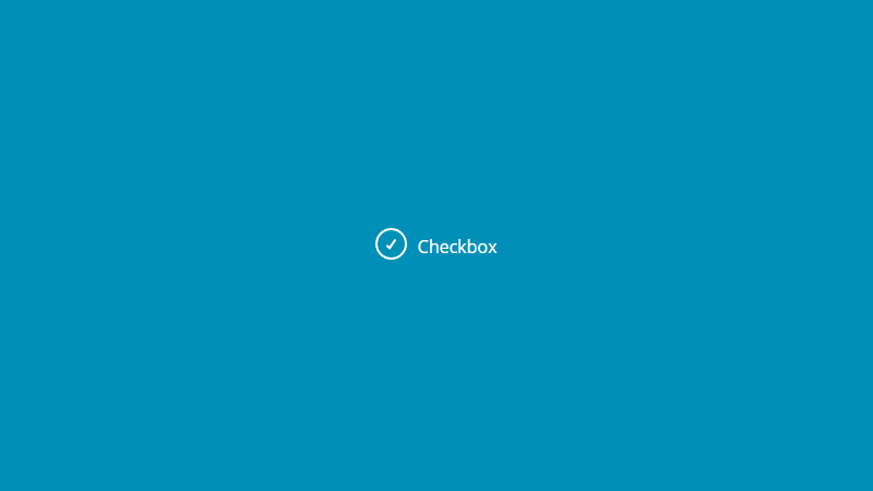 Demo Image: Pure CSS Animated Checkbox