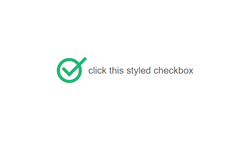 Demo Image: Simple Styled Checkbox