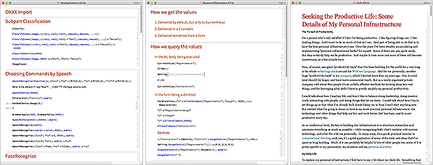Notebooks in progress