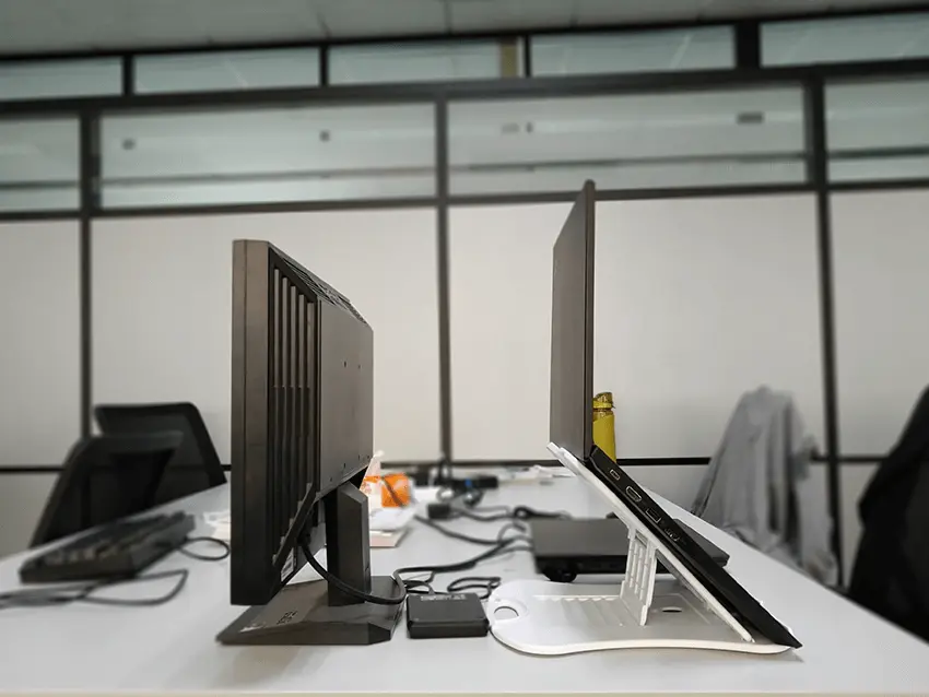 Mac懒人支撑架子最大档位与屏幕高度对比