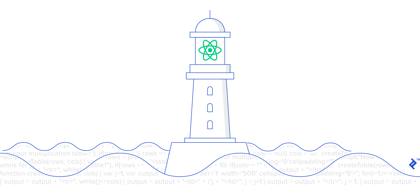 React 是一座耸立在 JavaScript 代码海上醒目的灯塔