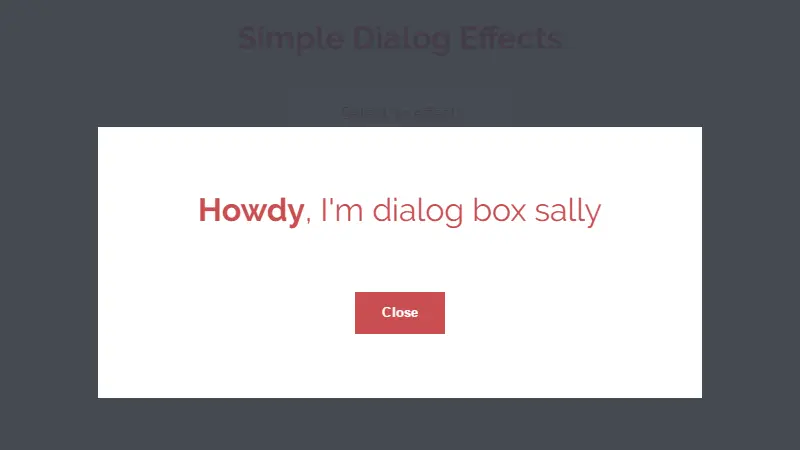 Demo Image: Simple Dialog Effects