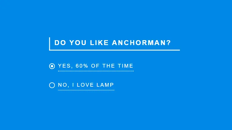 Demo Image: Radio Input