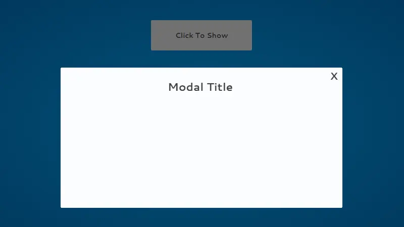 Demo Image: CSS Only Line Animated Modal