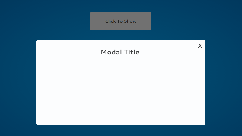 Demo Image: CSS Only Line Animated Modal
