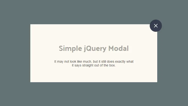 Demo Image: Modal Dialog