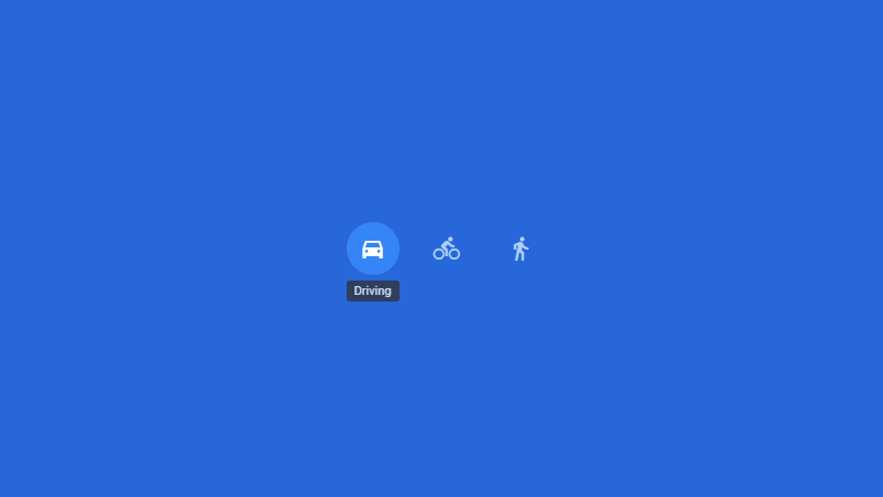 Demo Image: Google Maps Radio Buttons CSS Only