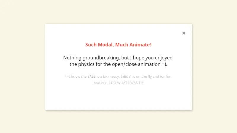 Demo Image: Modal Animation Physics