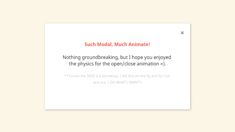 Demo Image: Modal Animation Physics