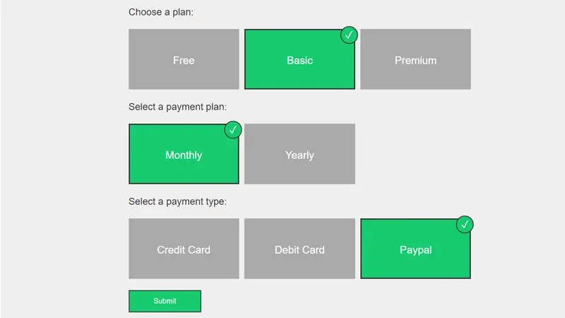 Demo Image: Checkout Form