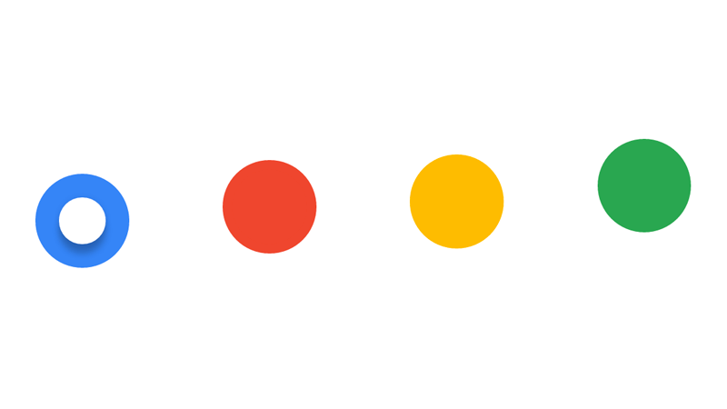 Demo Image: Google Dots Radio Buttons