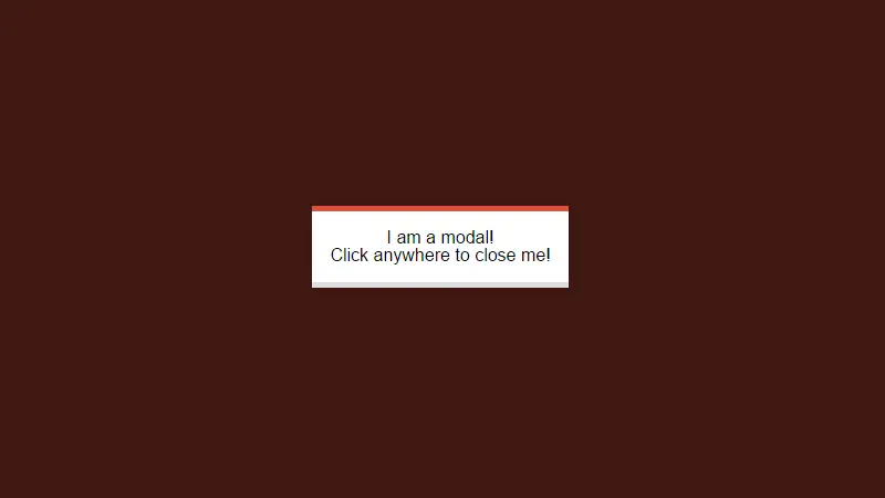 Demo Image: Pure CSS Modal
