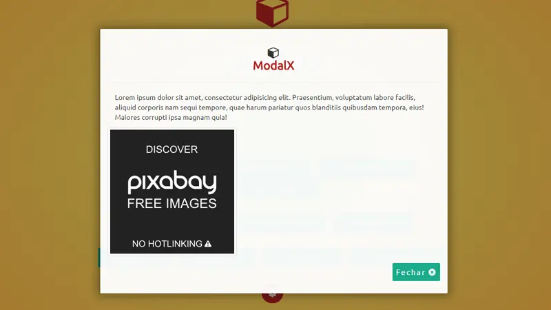 Demo Image: ModalX Animated Modal