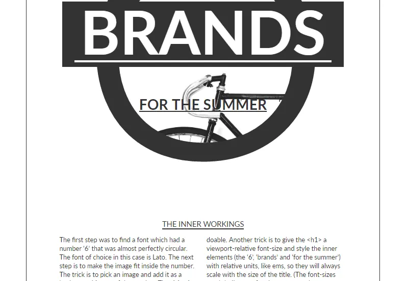 Demo Image: Magazine Layout