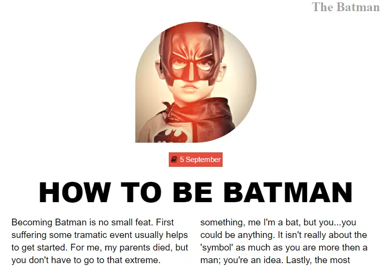 Demo Image: Magazine Layout #2