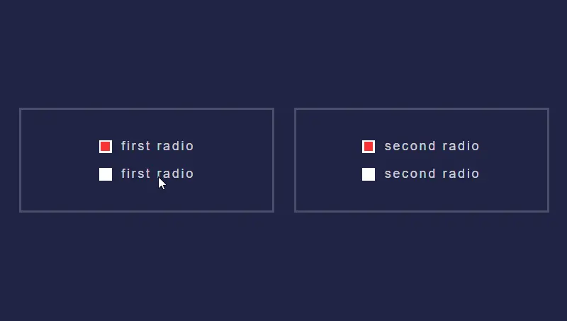 Demo Image: Toggle Radio Intput